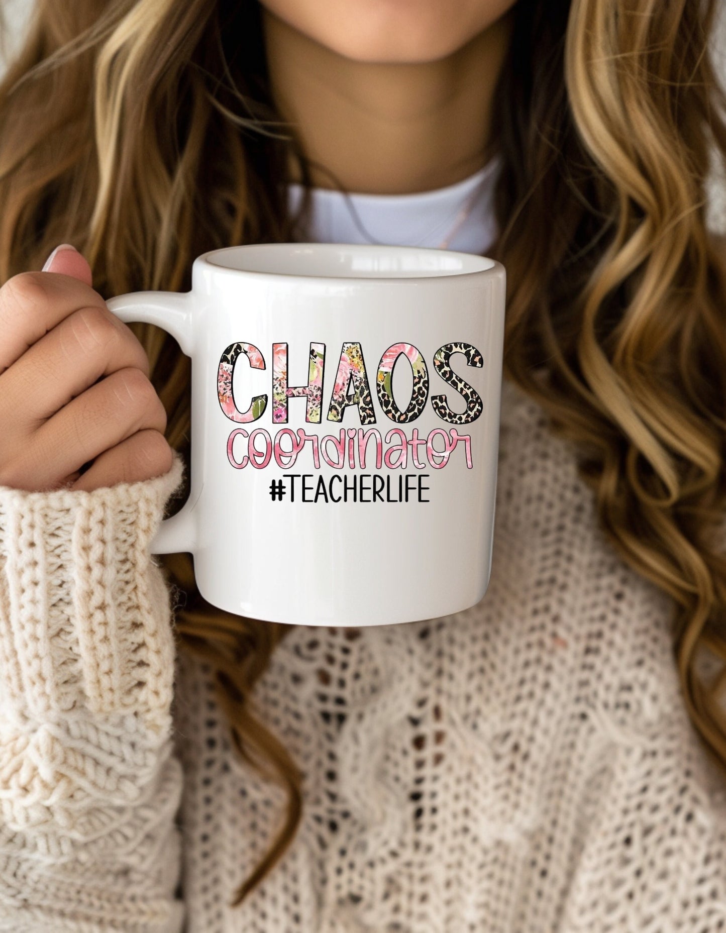 teacher Mug, Funny Quote Coffee Mug - Unique Gift Idea, 11oz Ceramic Cup, Sarcastic Humor Teacup, Office Desk Decor, Novelty Quote Mug
