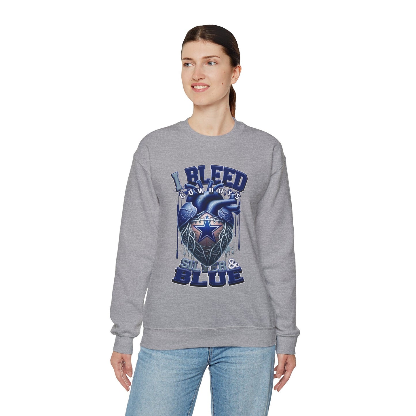 Dallas Cowboys Inspired Heavy Blend™ Crewneck Sweatshirt