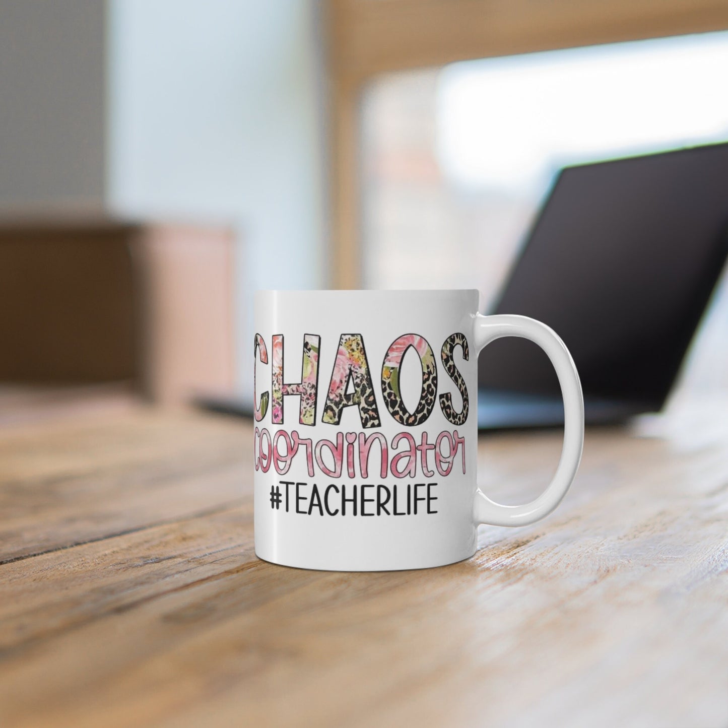 teacher Mug, Funny Quote Coffee Mug - Unique Gift Idea, 11oz Ceramic Cup, Sarcastic Humor Teacup, Office Desk Decor, Novelty Quote Mug