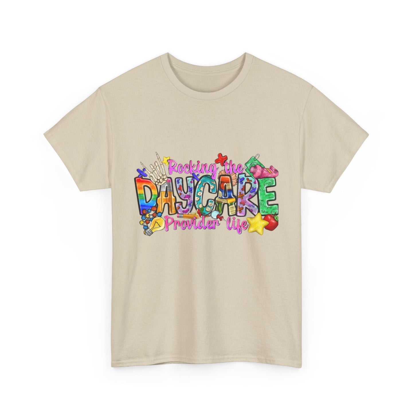 Daycare worker Tee, Funny Shirts for Mom, Comfort shirt,Womens Graphic Tee, Best Friend Gift Funny, Fitness Shirt, Gift for Her