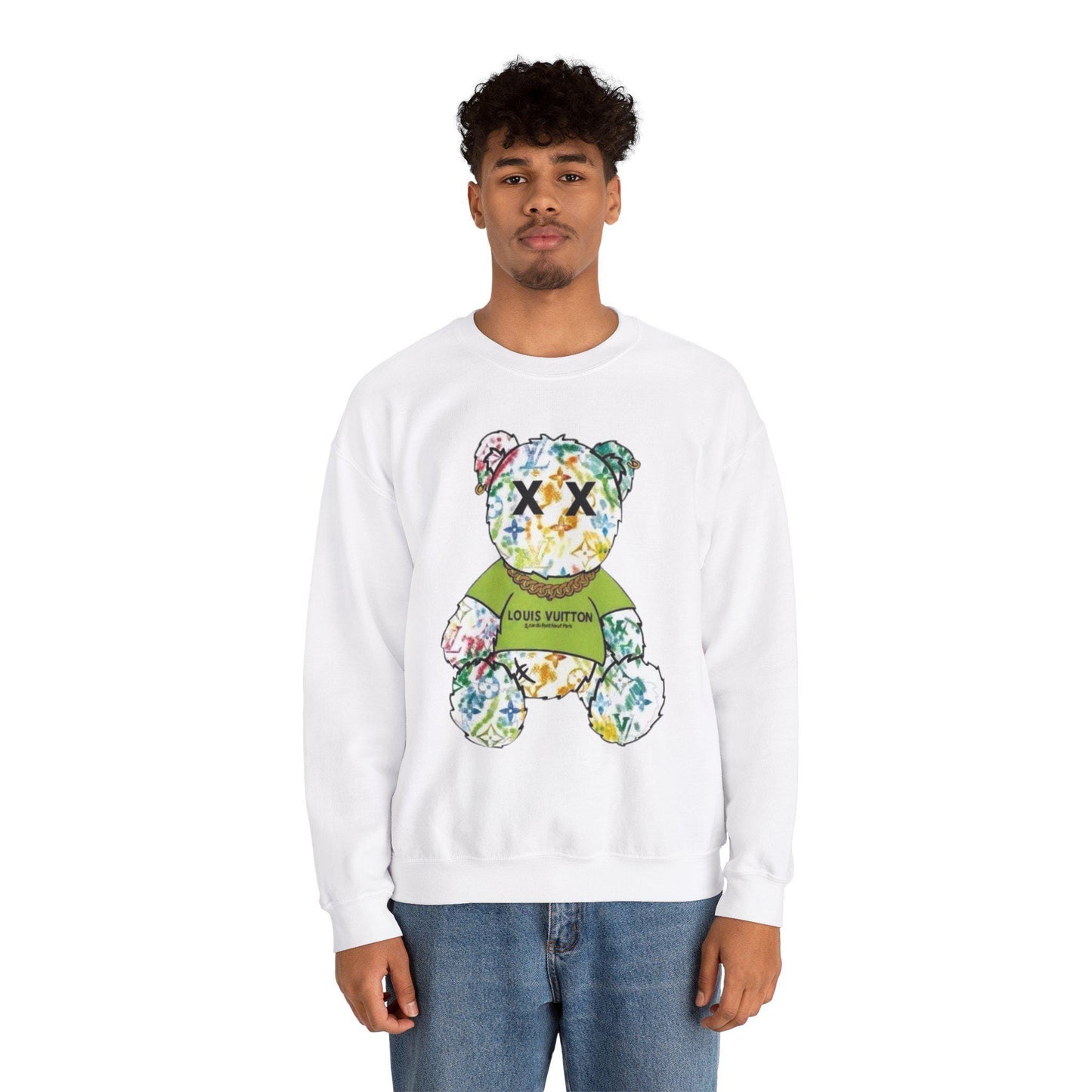 Louie V Stay Young Inspired Unisex Heavy Blend™ Crewneck Sweatshirt Free shipping