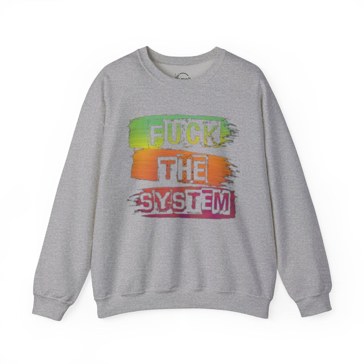 EFF the System Funny Unisex Heavy Blend™ Crewneck Sweatshirt