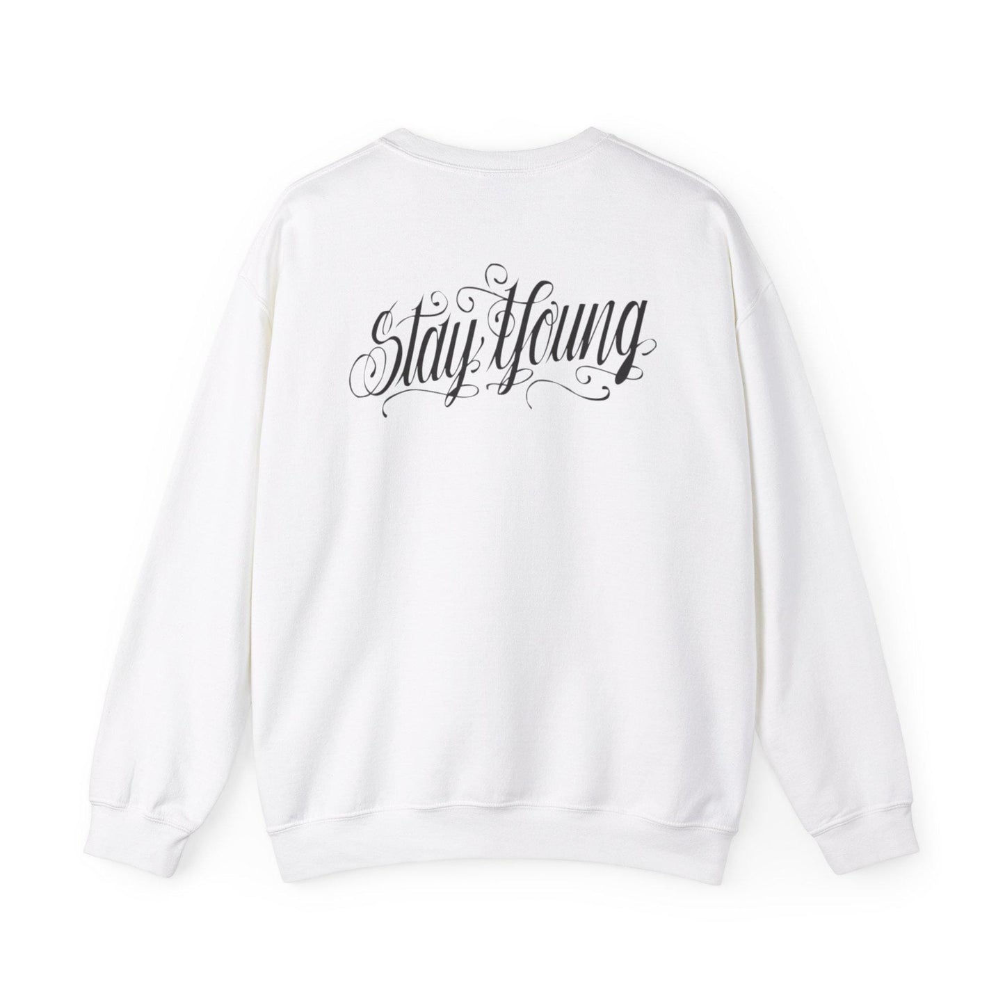 Louie V Stay Young Inspired Unisex Heavy Blend™ Crewneck Sweatshirt Free shipping