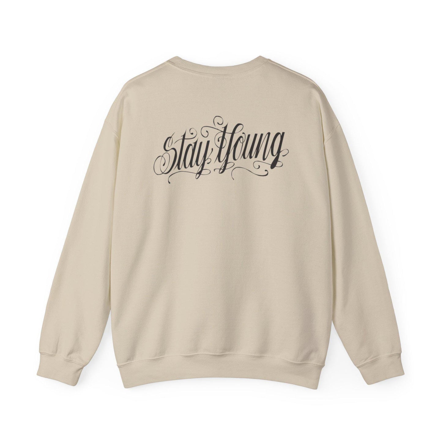 Louie V Stay Young Inspired Unisex Heavy Blend™ Crewneck Sweatshirt Free shipping