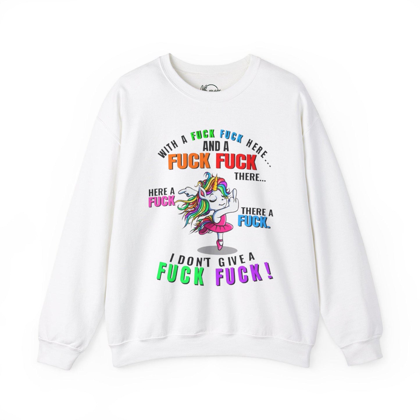 Don't give a eff eff, you have no idea Unisex Heavy Blend™ Crewneck Sweatshirt