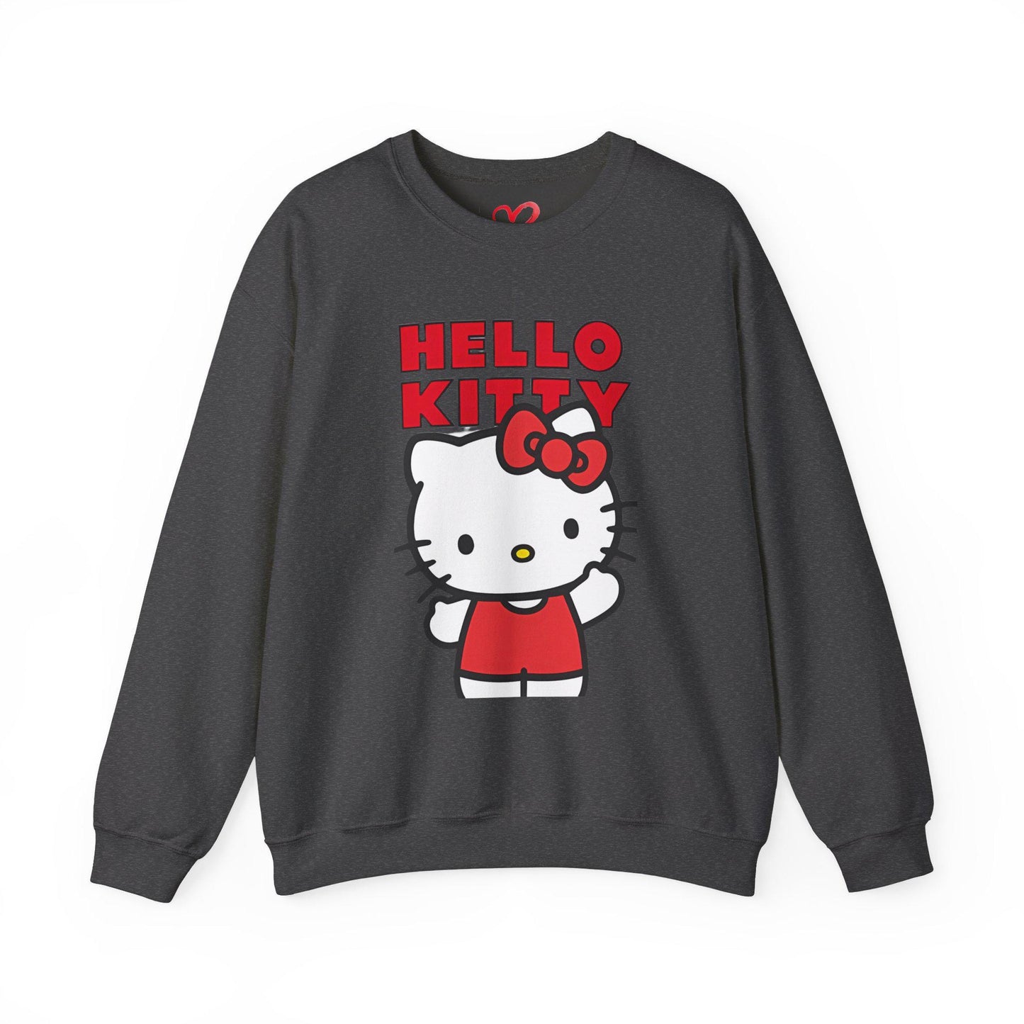 Santa's hello kitty Unisex Heavy Blend™ Crewneck Sweatshirt