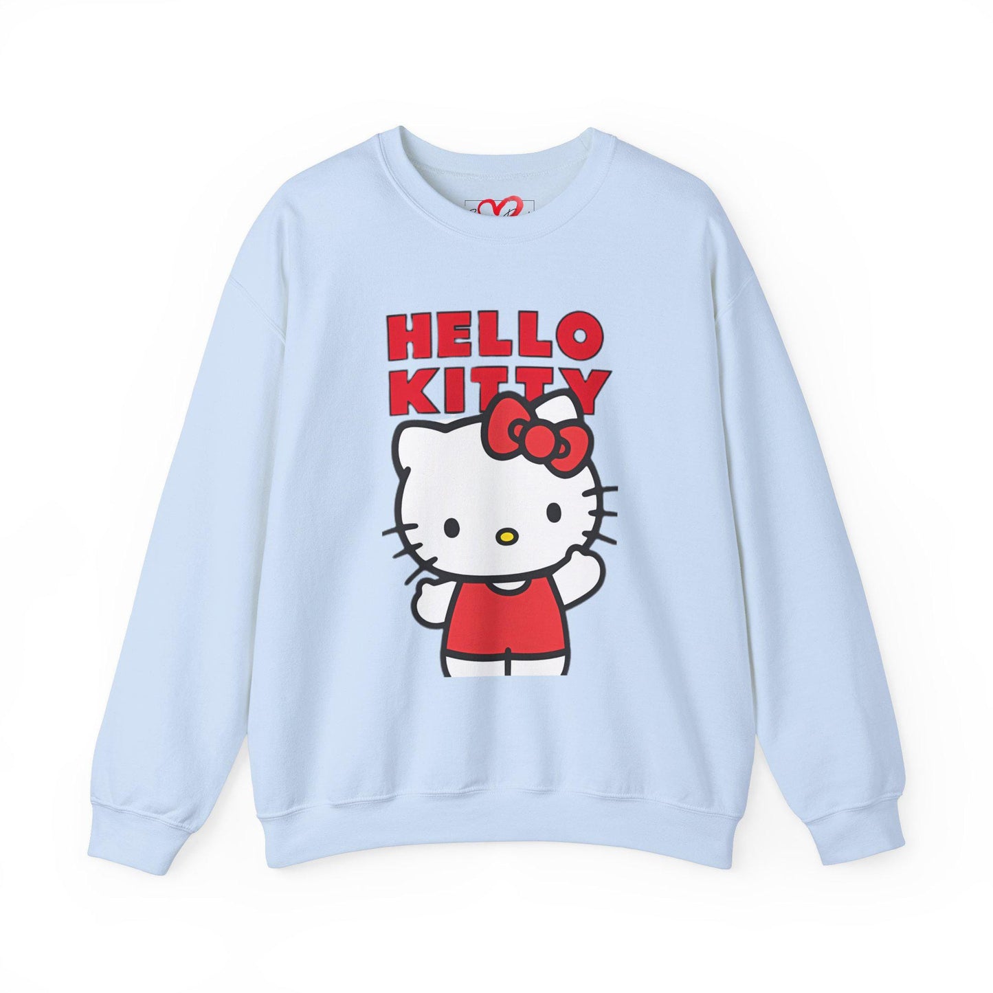Santa's hello kitty Unisex Heavy Blend™ Crewneck Sweatshirt