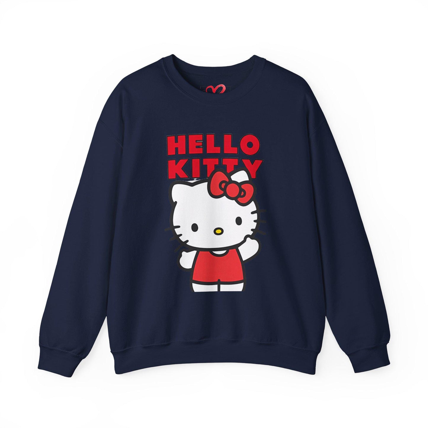 Santa's hello kitty Unisex Heavy Blend™ Crewneck Sweatshirt