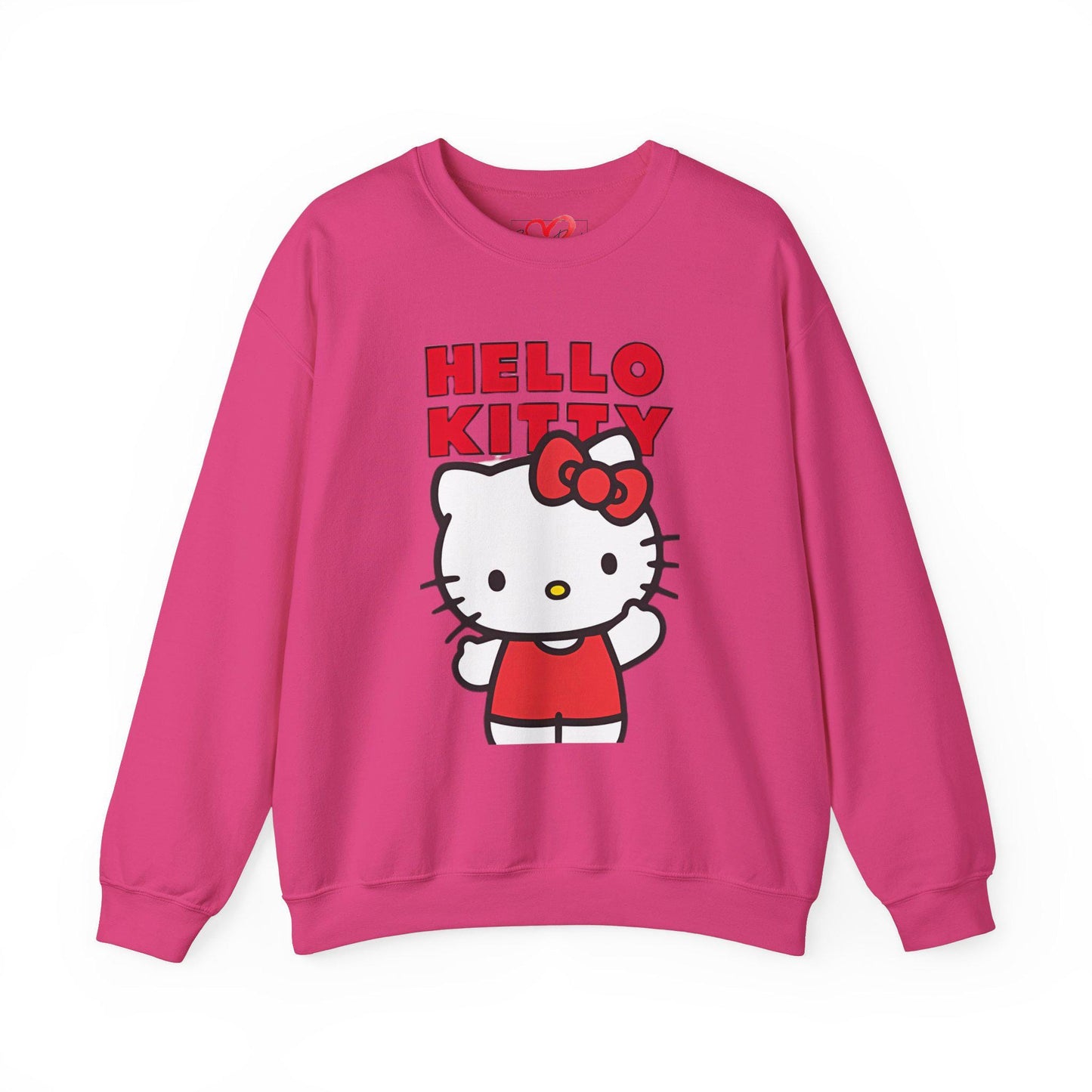 Santa's hello kitty Unisex Heavy Blend™ Crewneck Sweatshirt