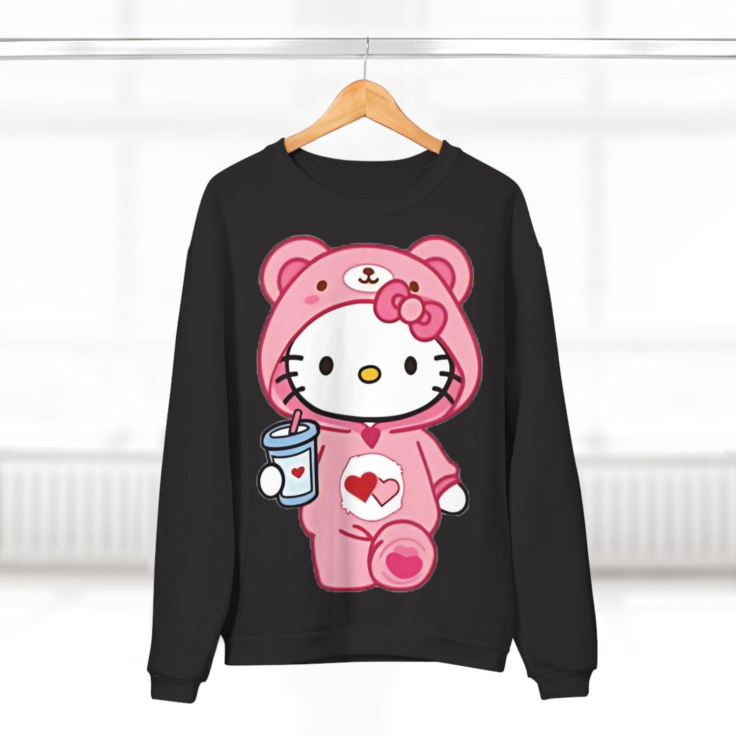 warm and comfy hello kitty Unisex Crew Neck Sweatshirt (EU)