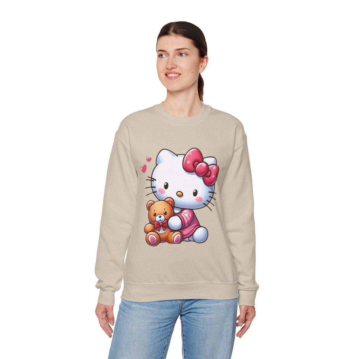 hello kitty Christmas Unisex Heavy Blend™ Crewneck Sweatshirt