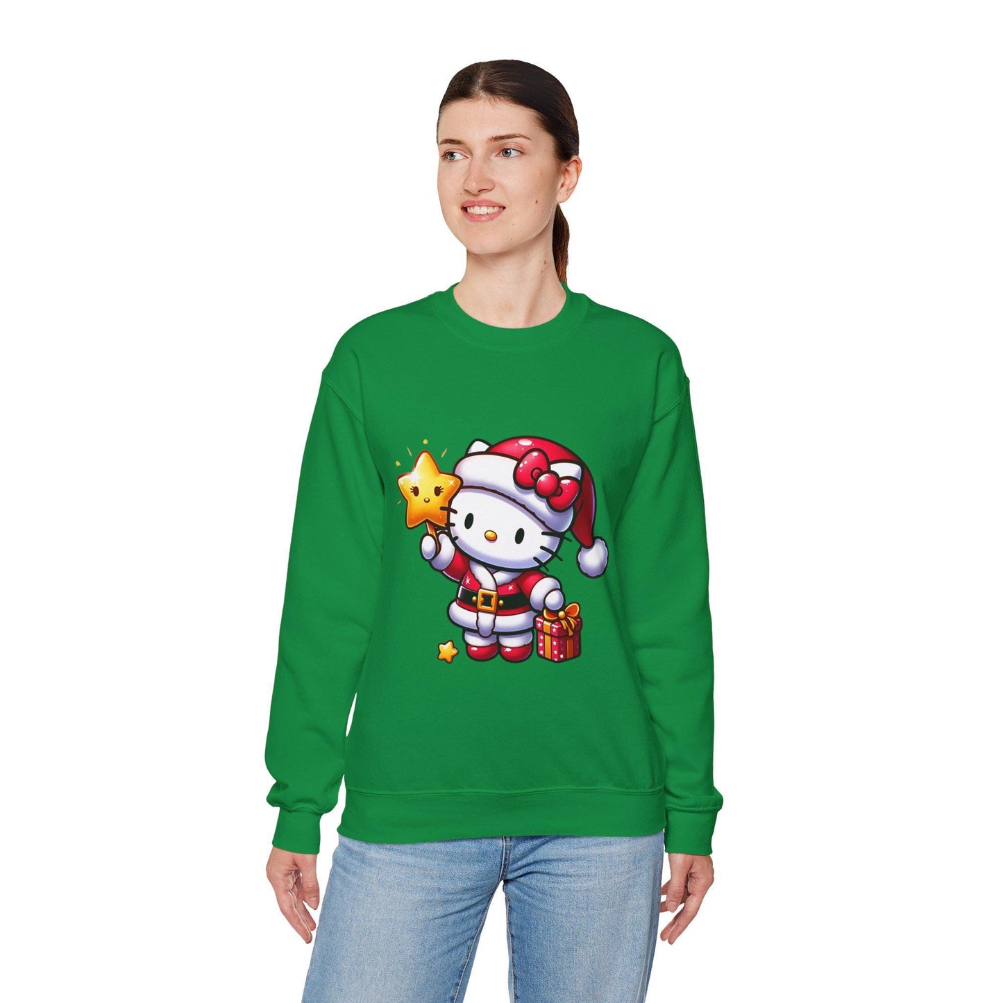 Bougie royale hello kitty Xmas Unisex Heavy Blend™ Crewneck Sweatshirt