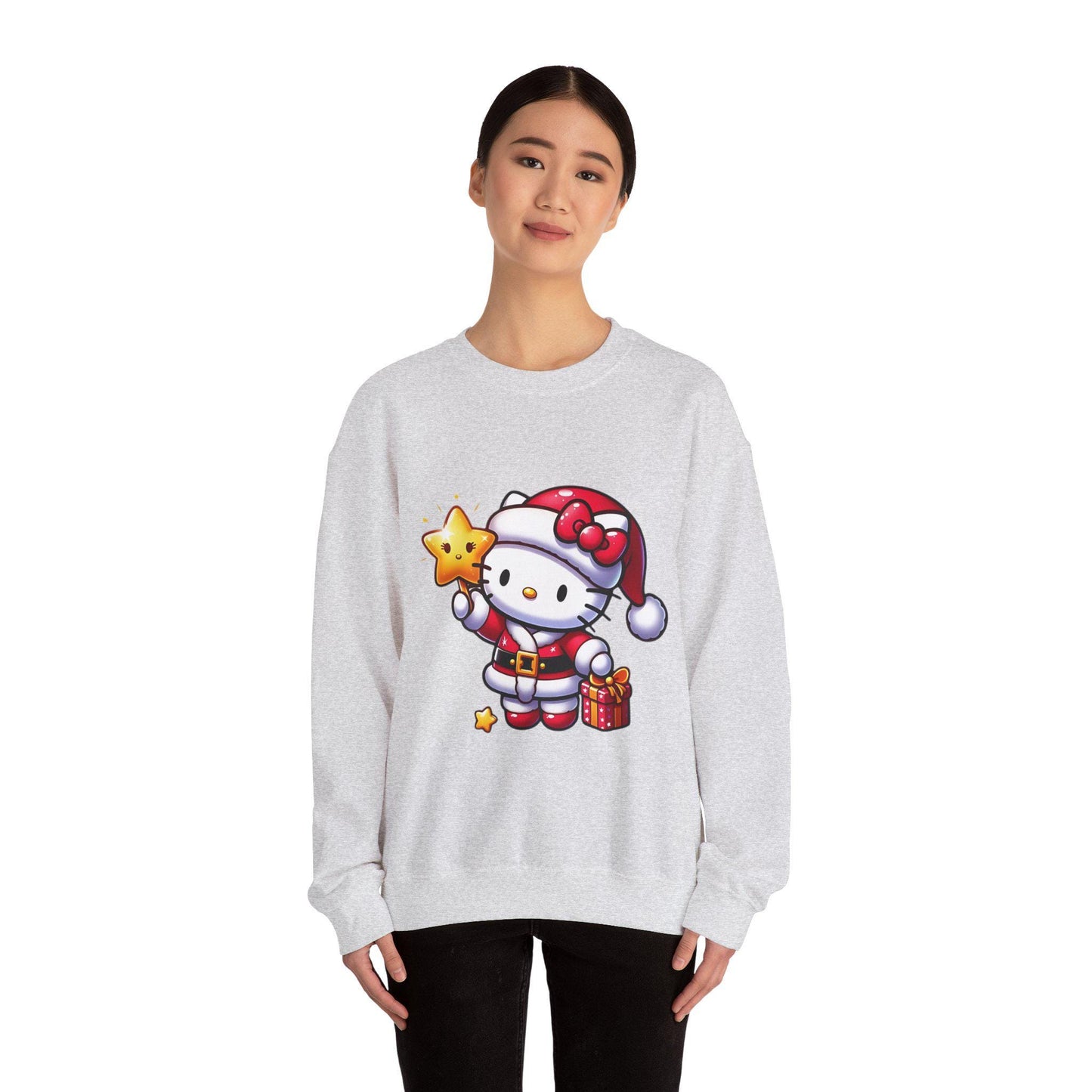 Bougie royale hello kitty Xmas Unisex Heavy Blend™ Crewneck Sweatshirt