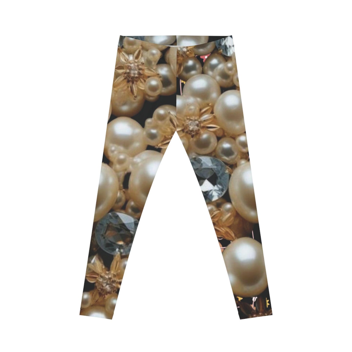 diamonds and pearls Women's Casual Leggings (AOP)