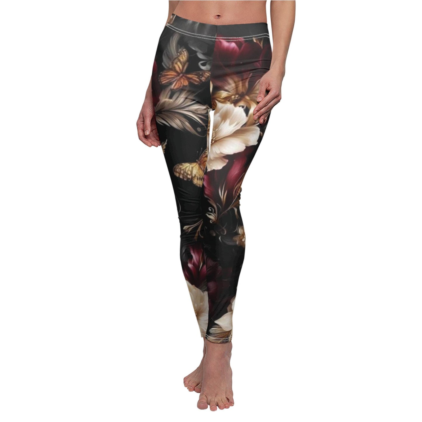 beautiful comfortable Women's Cut & Sew Casual Leggings (AOP)