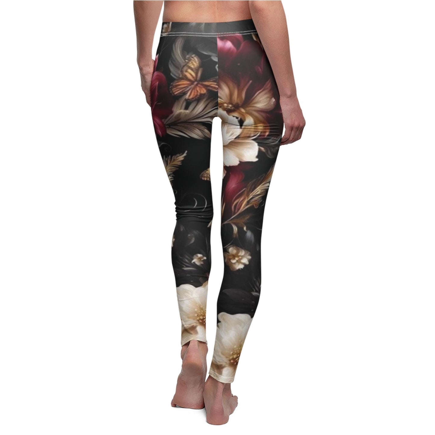 beautiful comfortable Women's Cut & Sew Casual Leggings (AOP)