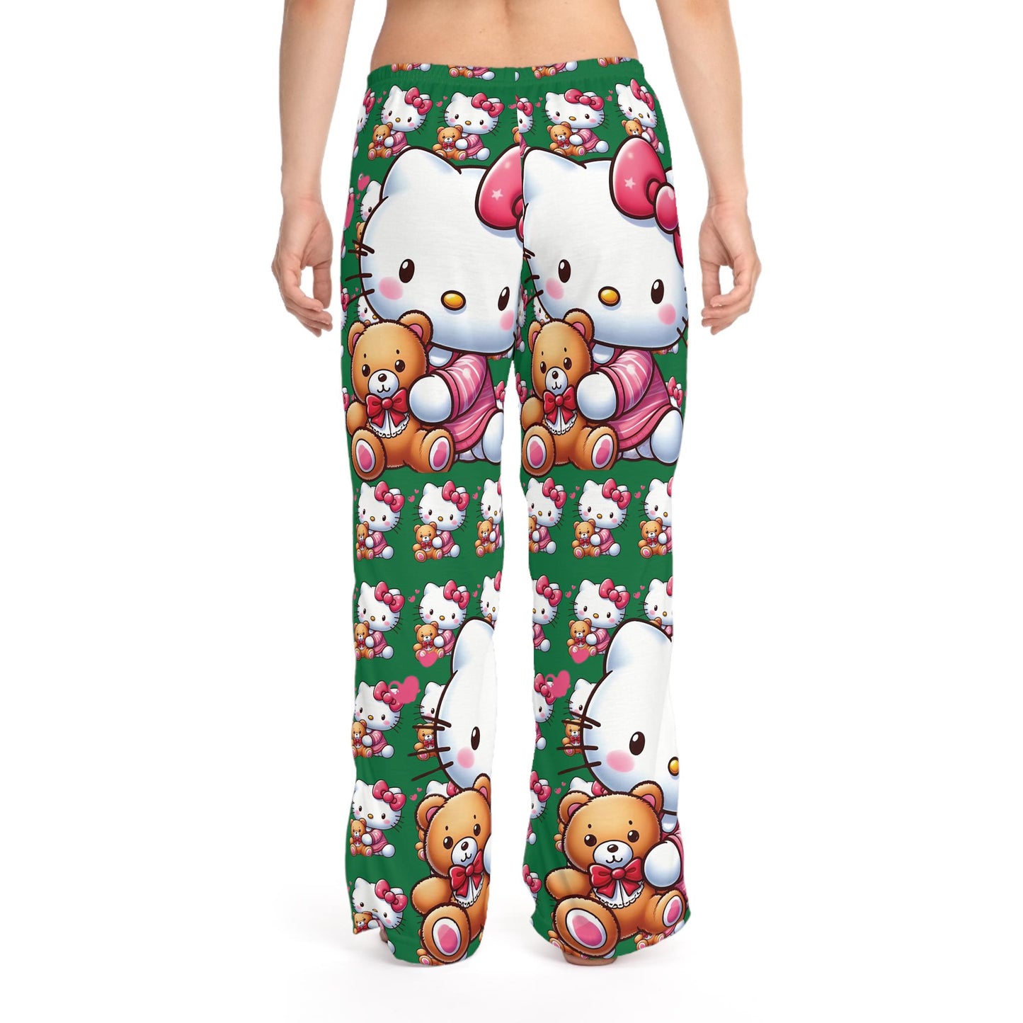 very cute hello kitty Women's Pajama Pants (AOP)
