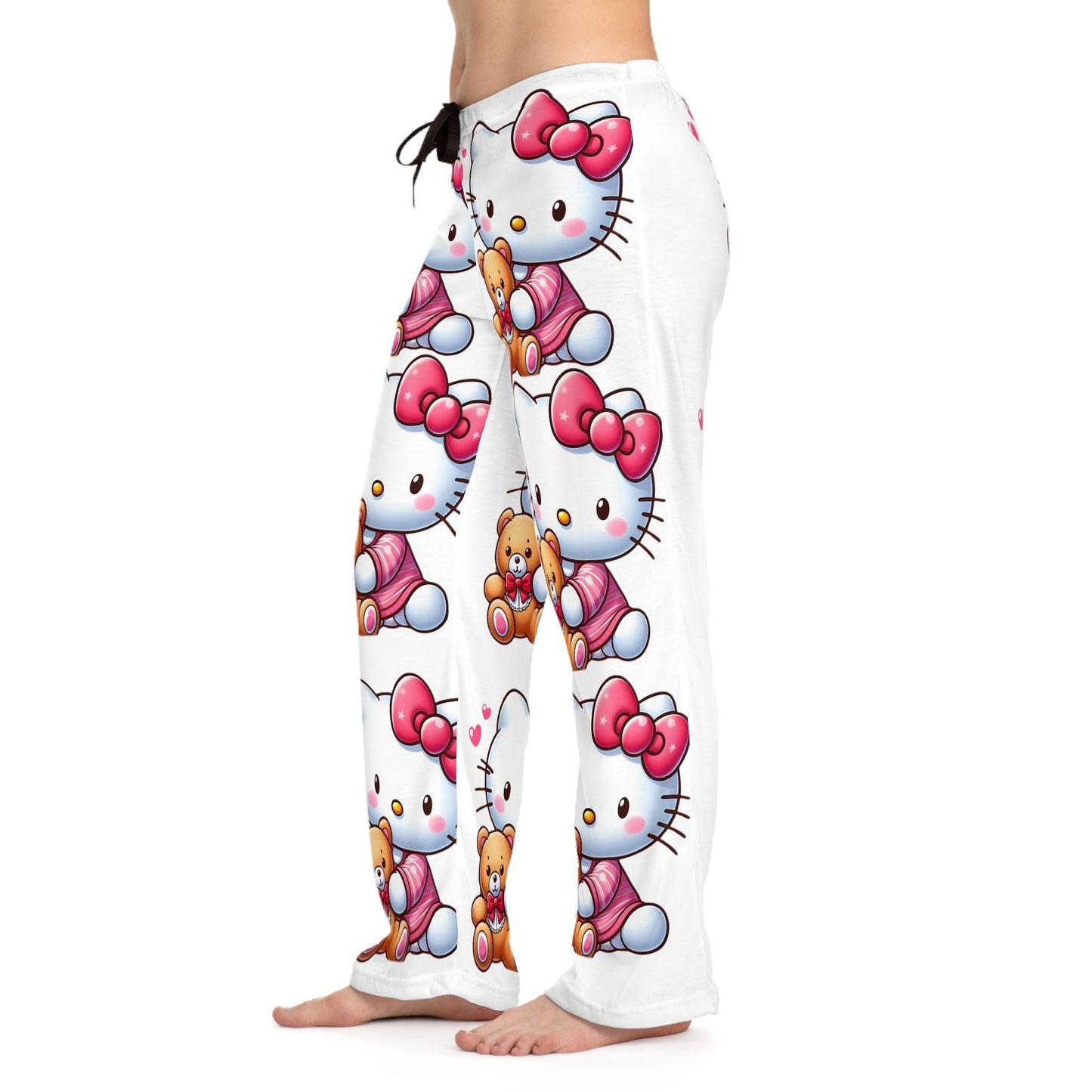 Warm and comfy Hello kitty Women's Pajama Pants (AOP)