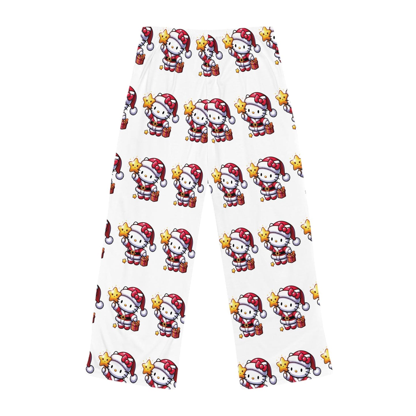 Santa's hello kitty for Christmas Women's Pajama Pants (AOP)