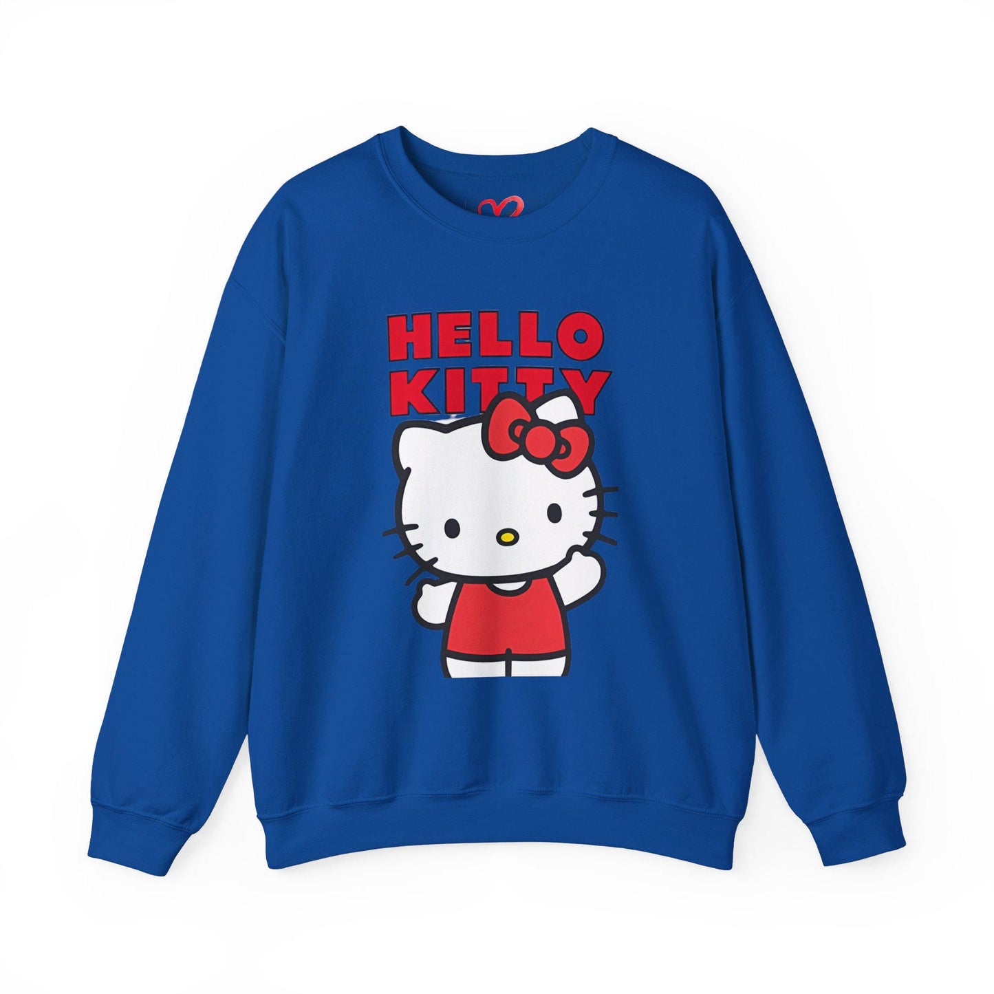 Santa's hello kitty Unisex Heavy Blend™ Crewneck Sweatshirt