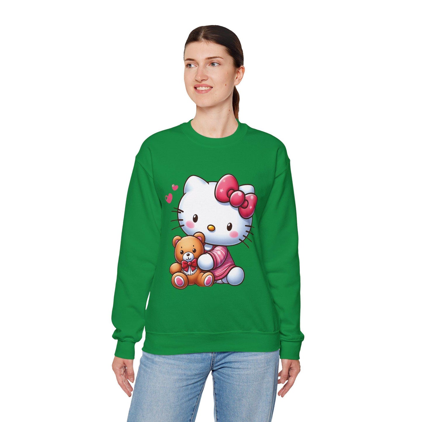 hello kitty Christmas Unisex Heavy Blend™ Crewneck Sweatshirt
