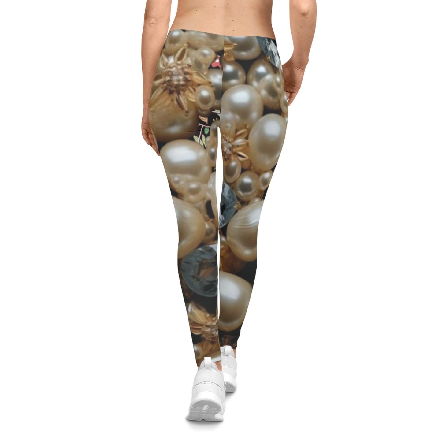 diamonds and pearls Women's Casual Leggings (AOP)