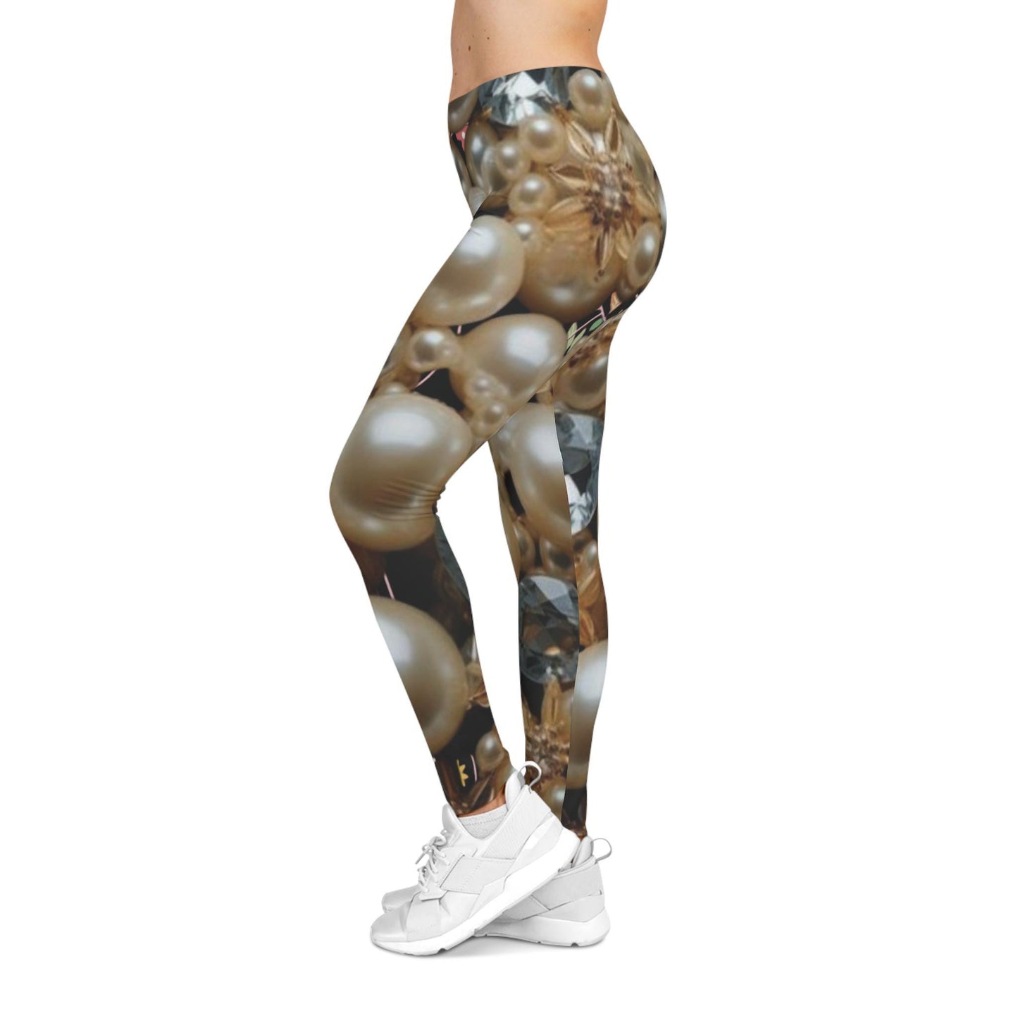 diamonds and pearls Women's Casual Leggings (AOP)