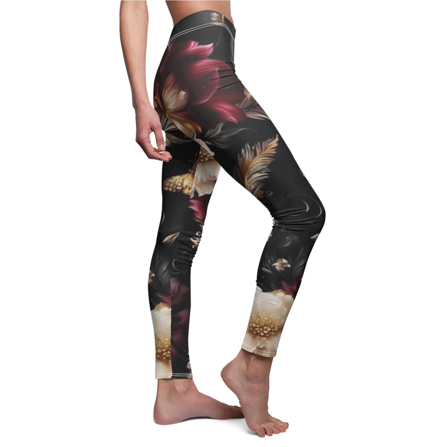 beautiful comfortable Women's Cut & Sew Casual Leggings (AOP)