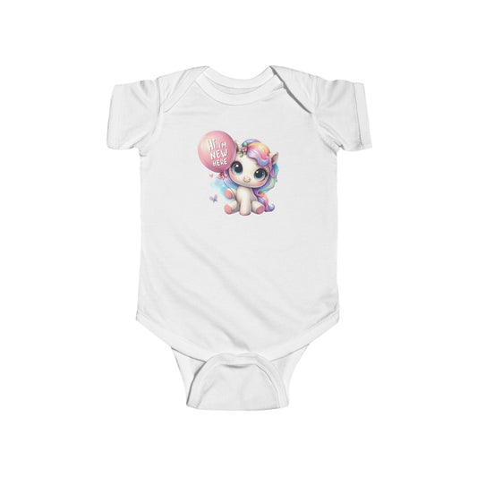 Custom-made I all the way too cute baby unicorn Infant Jersey Bodysuit for Newborns to 24m