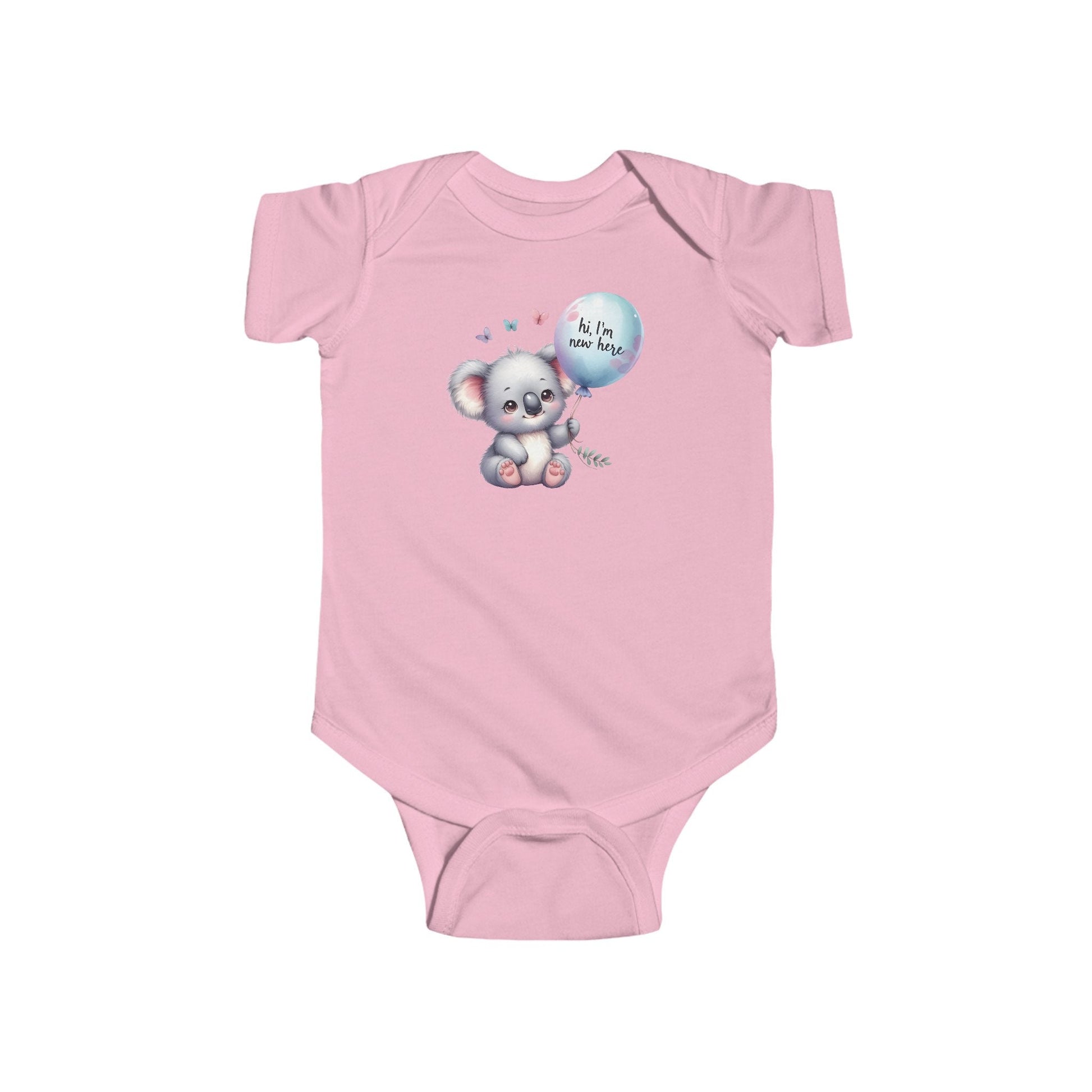 Custom-made I'm super cute Baby koala Infant Jersey Bodysuit for newborns to 24m