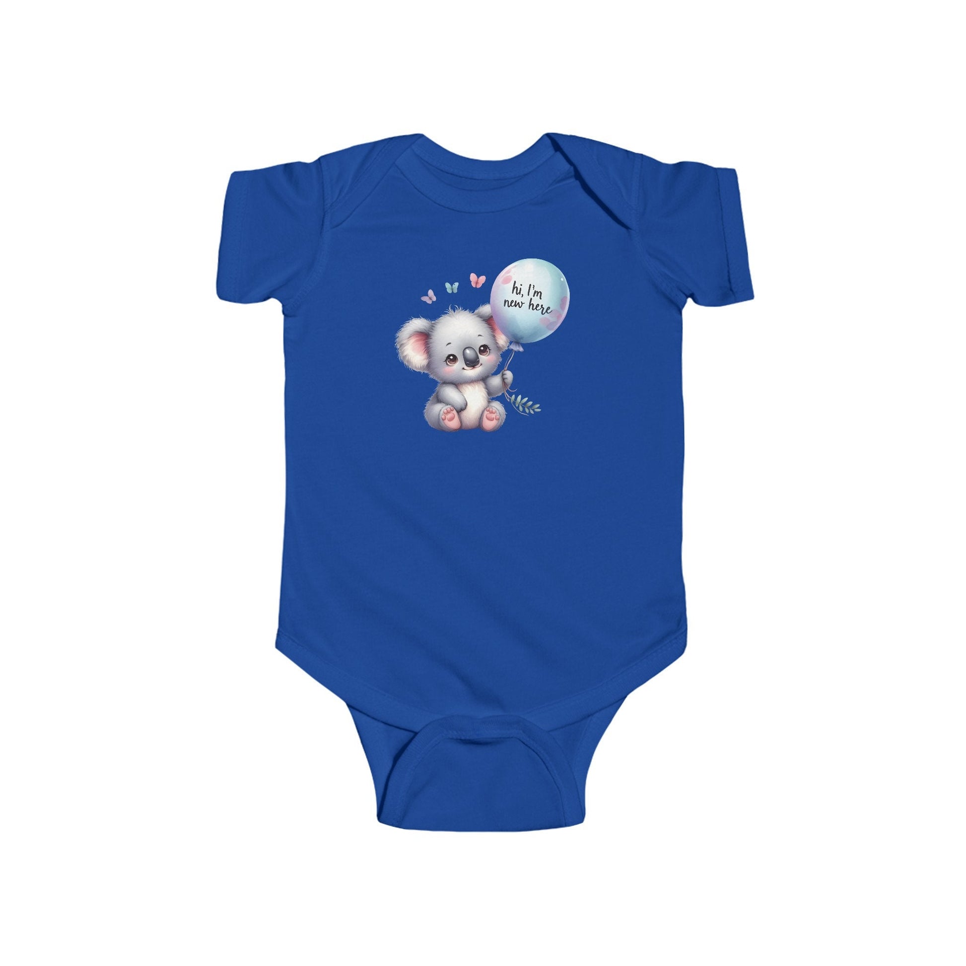 Custom-made I'm super cute Baby koala Infant Jersey Bodysuit for newborns to 24m