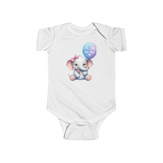 Custom-made Bougie girls club little elephant Infant Jersey Bodysuit for newborn's to 24m