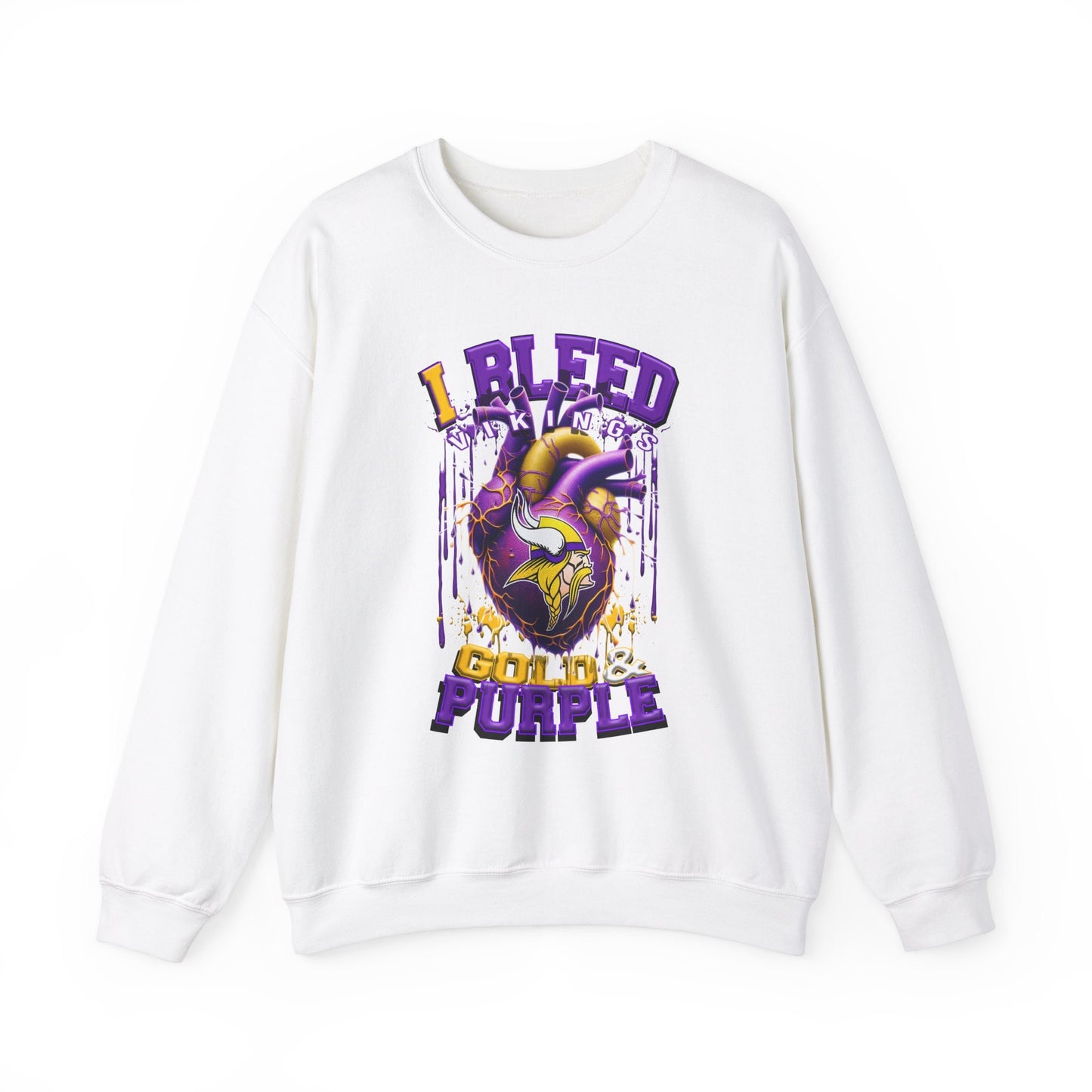 Minnesota Vikings Inspired Heavy Blend™ Crewneck Sweatshirt