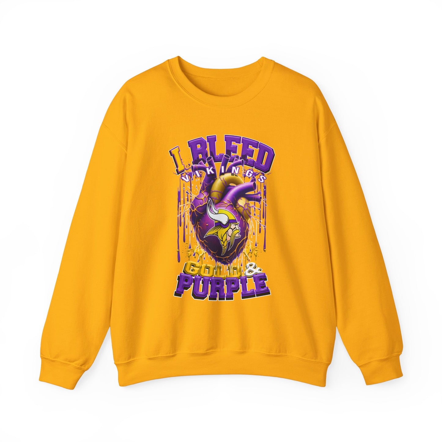 Minnesota Vikings Inspired Heavy Blend™ Crewneck Sweatshirt