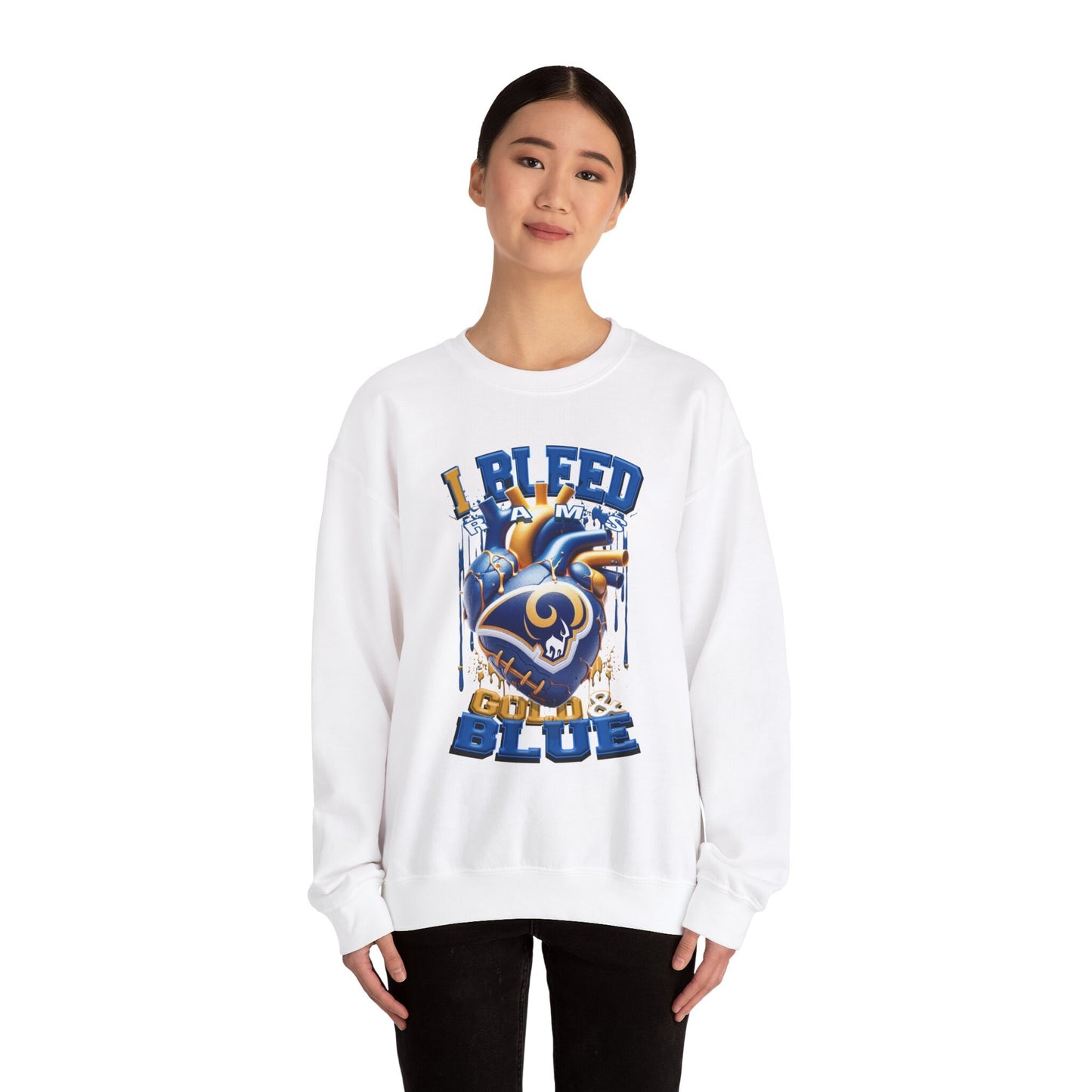 Los Angeles Rams Inspired Heavy Blend™ Crewneck Sweatshirt