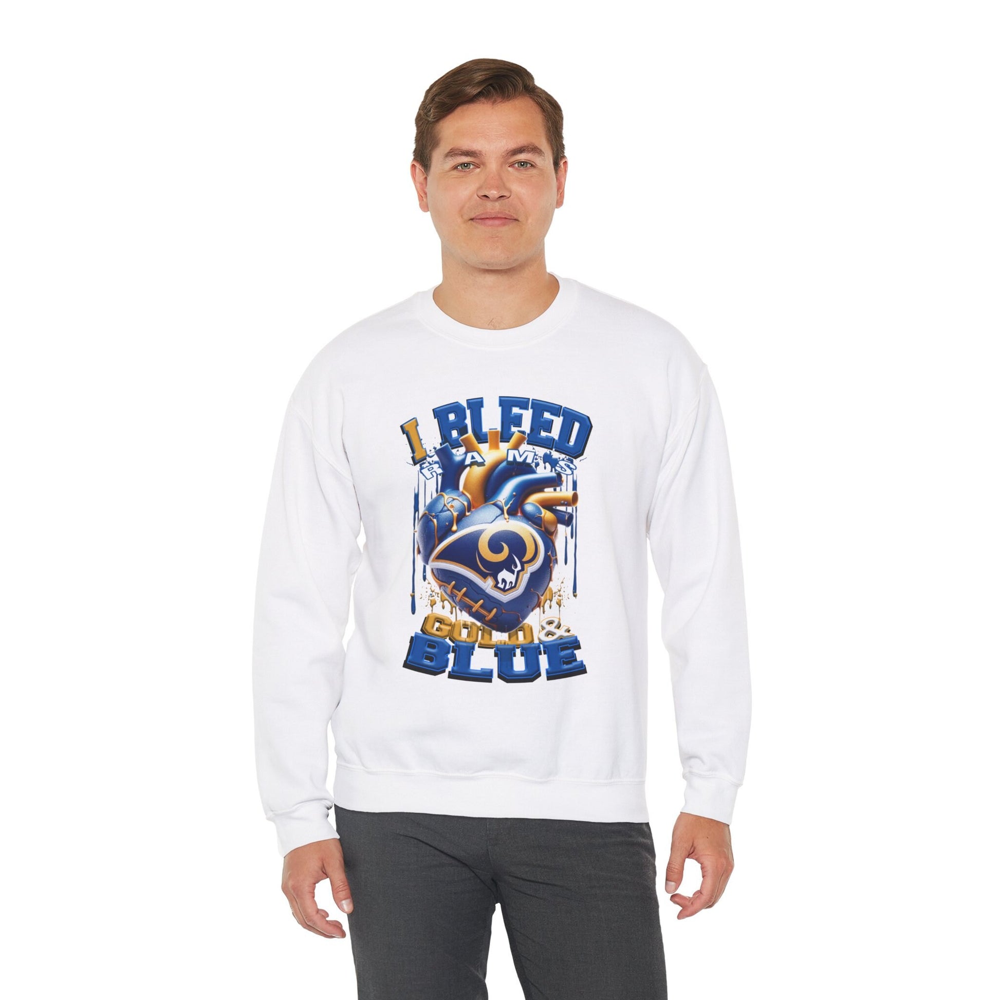 Los Angeles Rams Inspired Heavy Blend™ Crewneck Sweatshirt