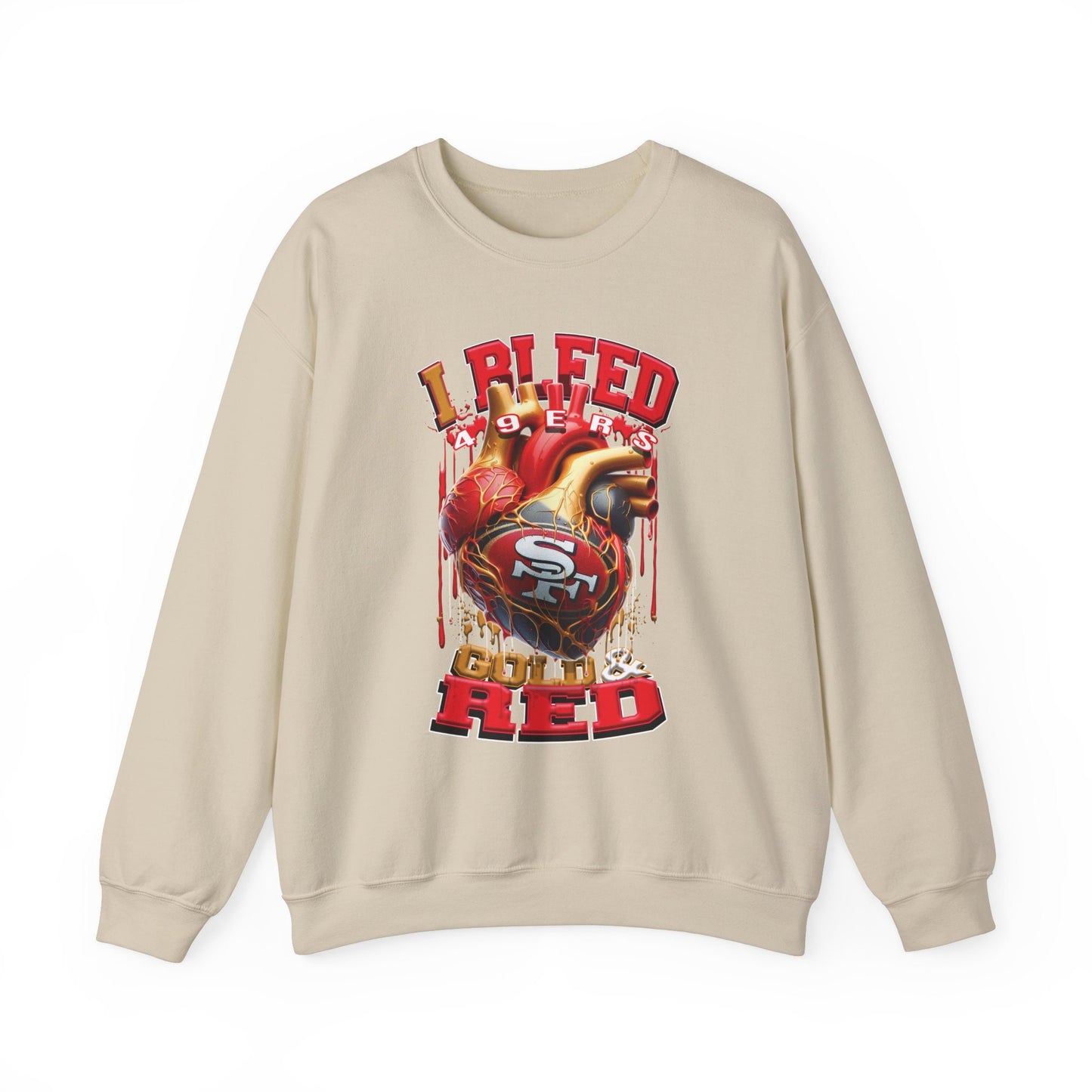 San Francisco 49ers Inspired Heavy Blend™ Crewneck Sweatshirt