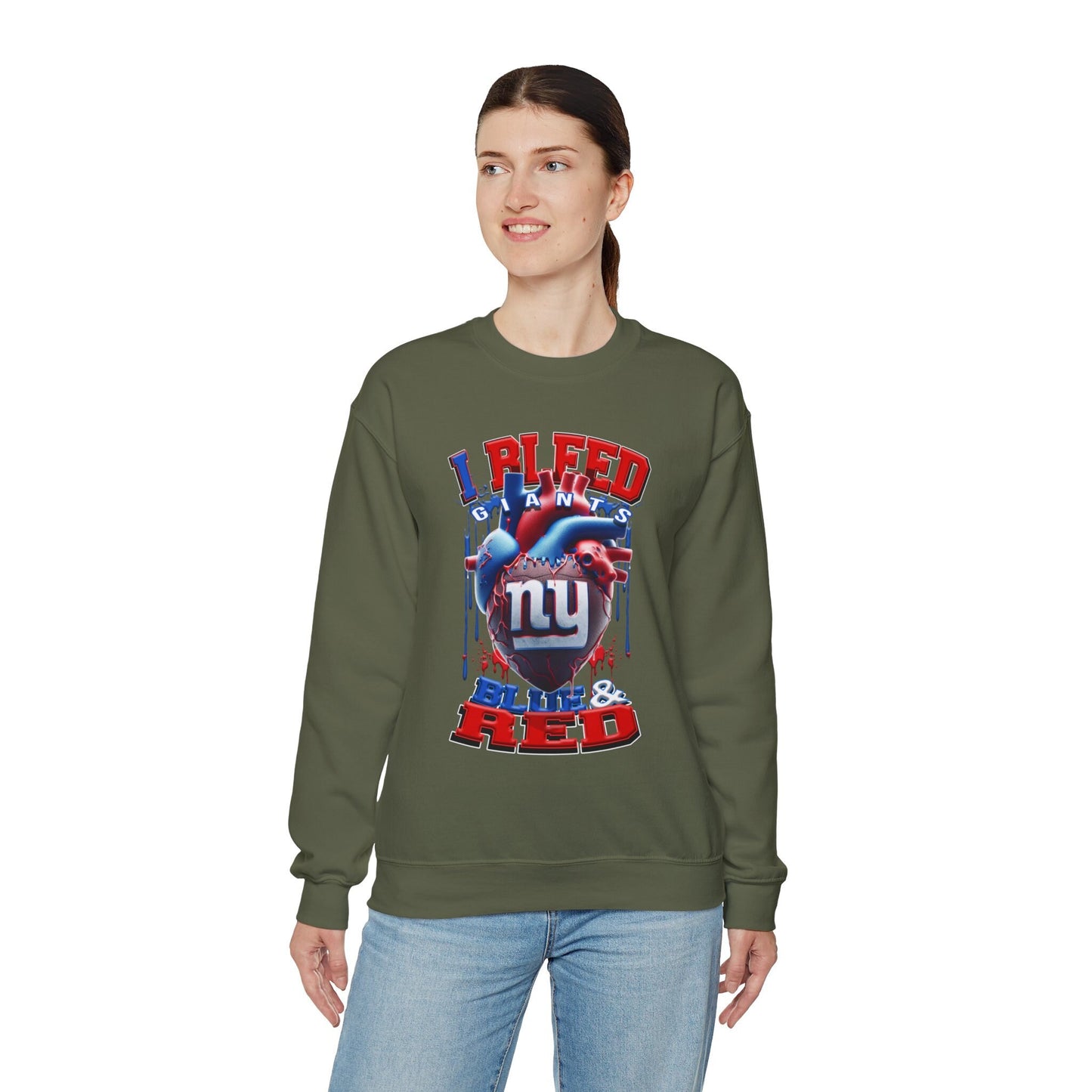 Newyork Giants Inspired Heavy Blend™ Crewneck Sweatshirt