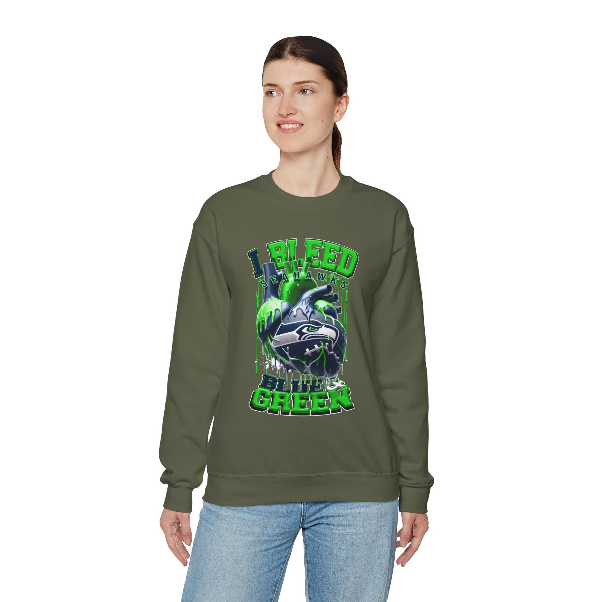 Seatle Seahawks Inspired Heavy Blend™ Crewneck Sweatshirt