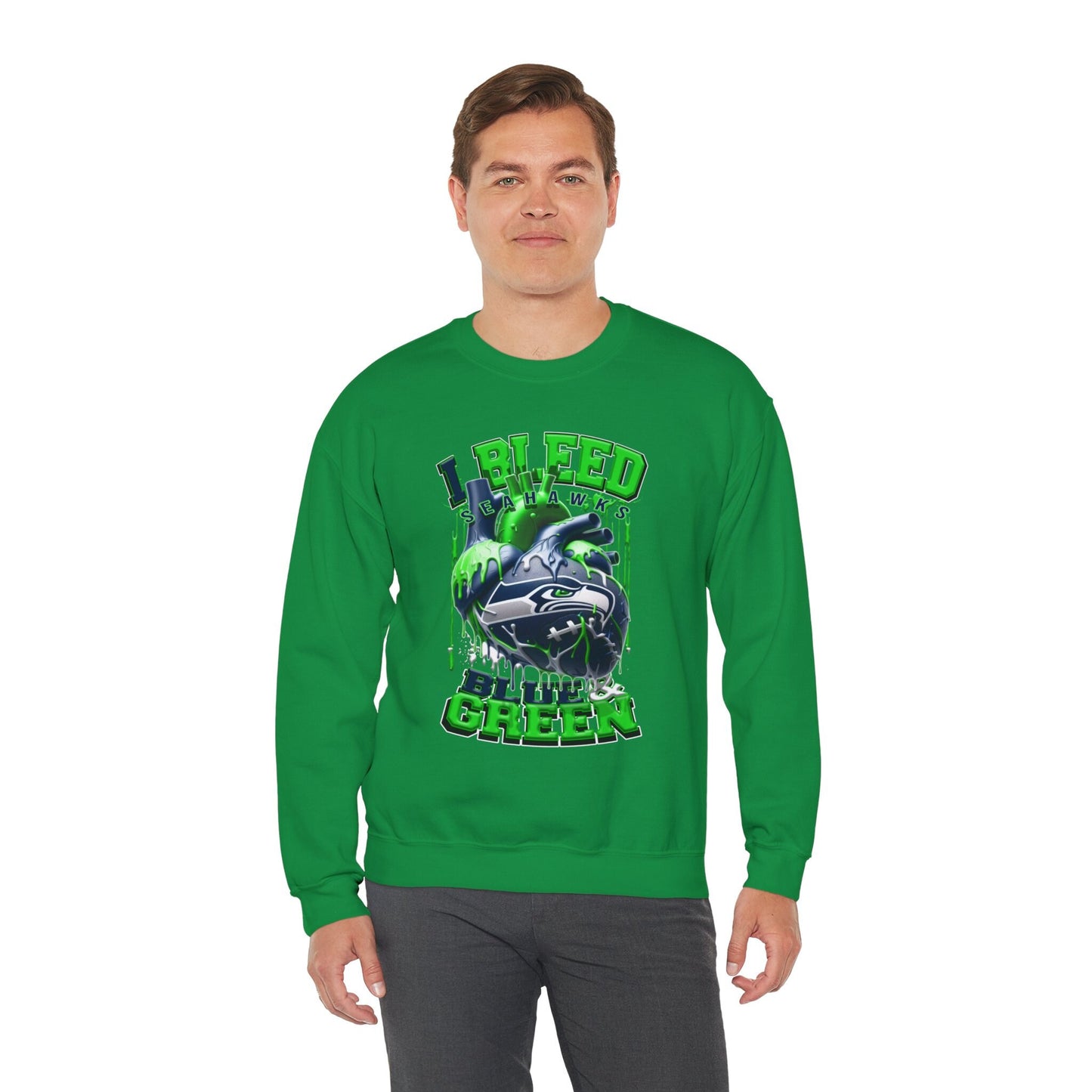 Seatle Seahawks Inspired Heavy Blend™ Crewneck Sweatshirt