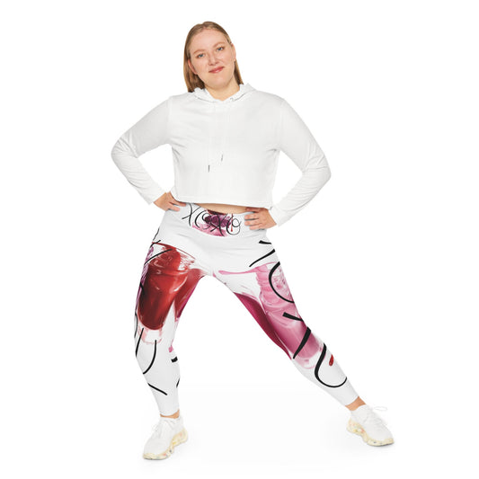 XOXO Plus Size Leggings by Bougie Royale, gift for mom, girlfriends, family, & friends