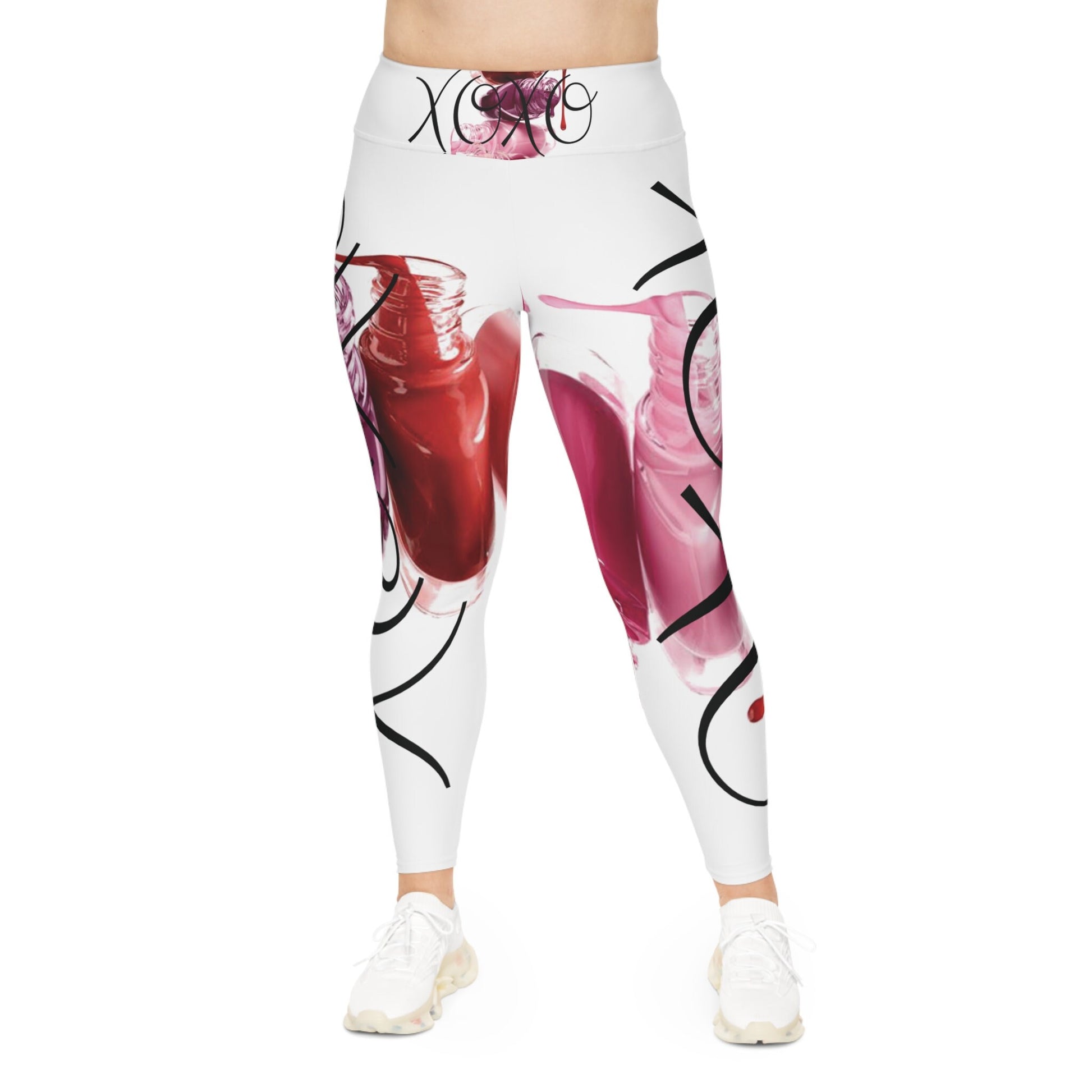 XOXO Plus Size Leggings by Bougie Royale, gift for mom, girlfriends, family, & friends