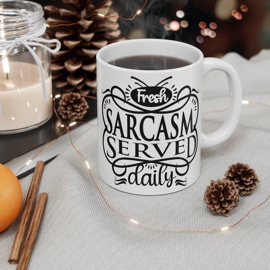 Funny Quote Coffee Mug - Unique Gift Idea for Coffee Lovers, 11oz Ceramic Cup, Sarcastic Humor Teacup, Office Desk Decor, Novelty Quote Mug