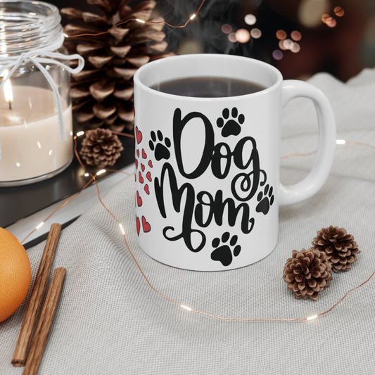 Dog mom Funny Quote Coffee Mug - Unique Gift Idea, 11oz Ceramic Cup, Sarcastic Humor Teacup, Office Desk Decor, Novelty Quote Mug