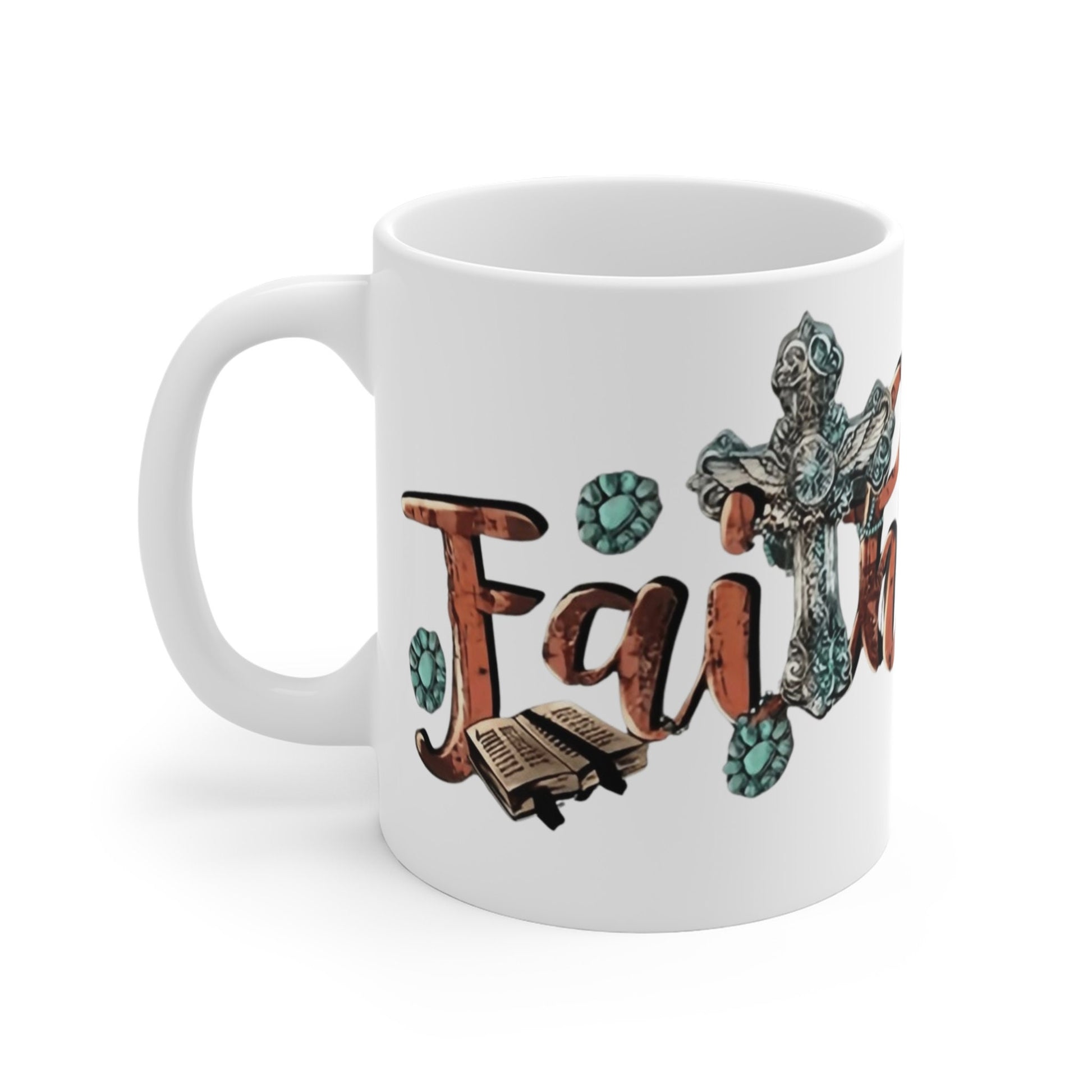 Faith Mugs for comfort while reading your favorite book or just enjoying the morning.