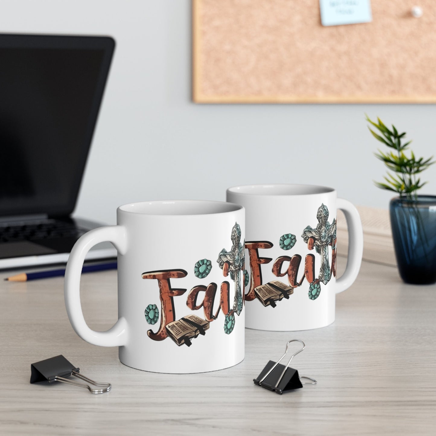 Faith Mugs for comfort while reading your favorite book or just enjoying the morning.