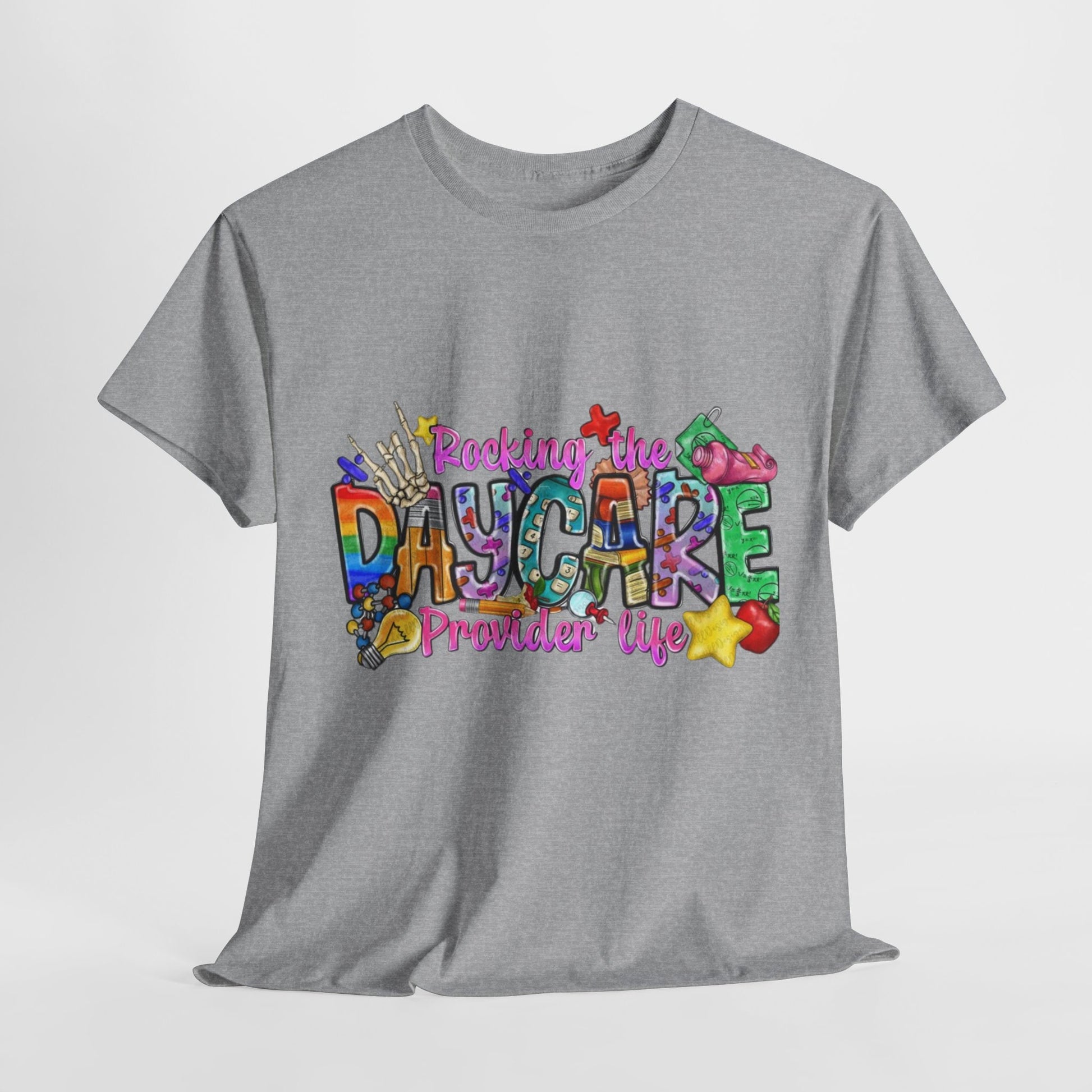 Daycare worker Tee, Funny Shirts for Mom, Comfort shirt,Womens Graphic Tee, Best Friend Gift Funny, Fitness Shirt, Gift for Her