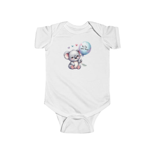 Custom-made I'm super cute Baby koala Infant Jersey Bodysuit for newborns to 24m