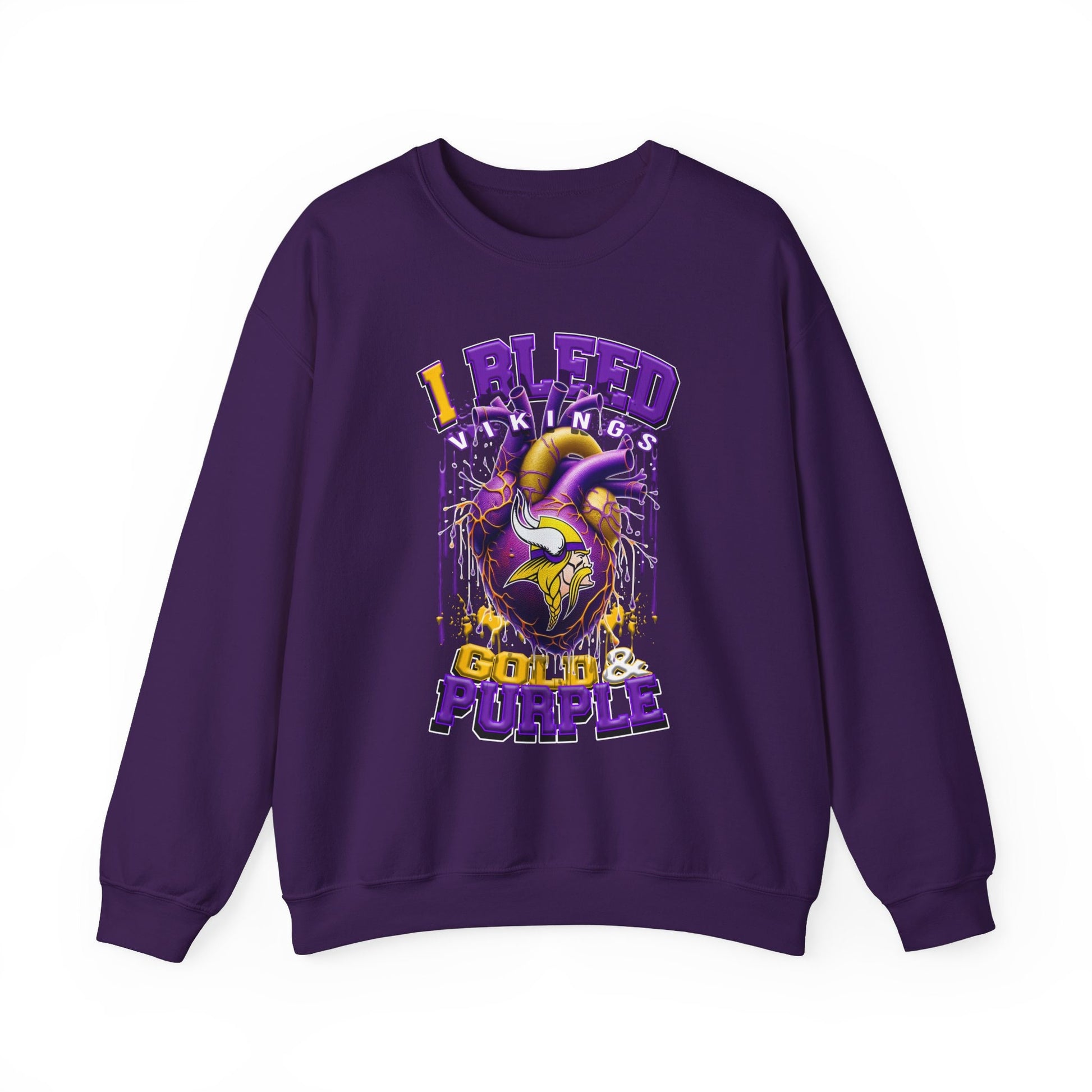 Minnesota Vikings Inspired Heavy Blend™ Crewneck Sweatshirt