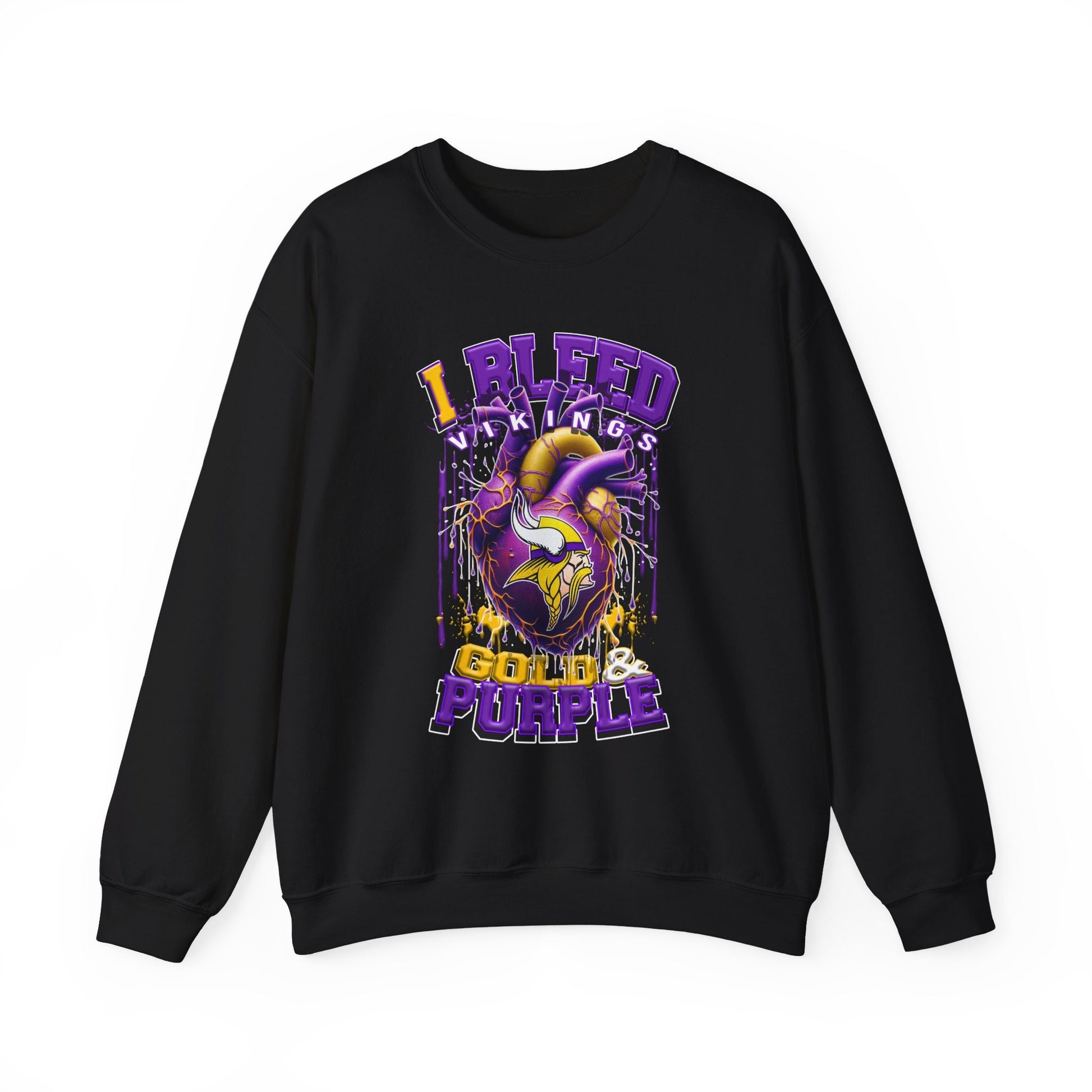 Minnesota Vikings Inspired Heavy Blend™ Crewneck Sweatshirt